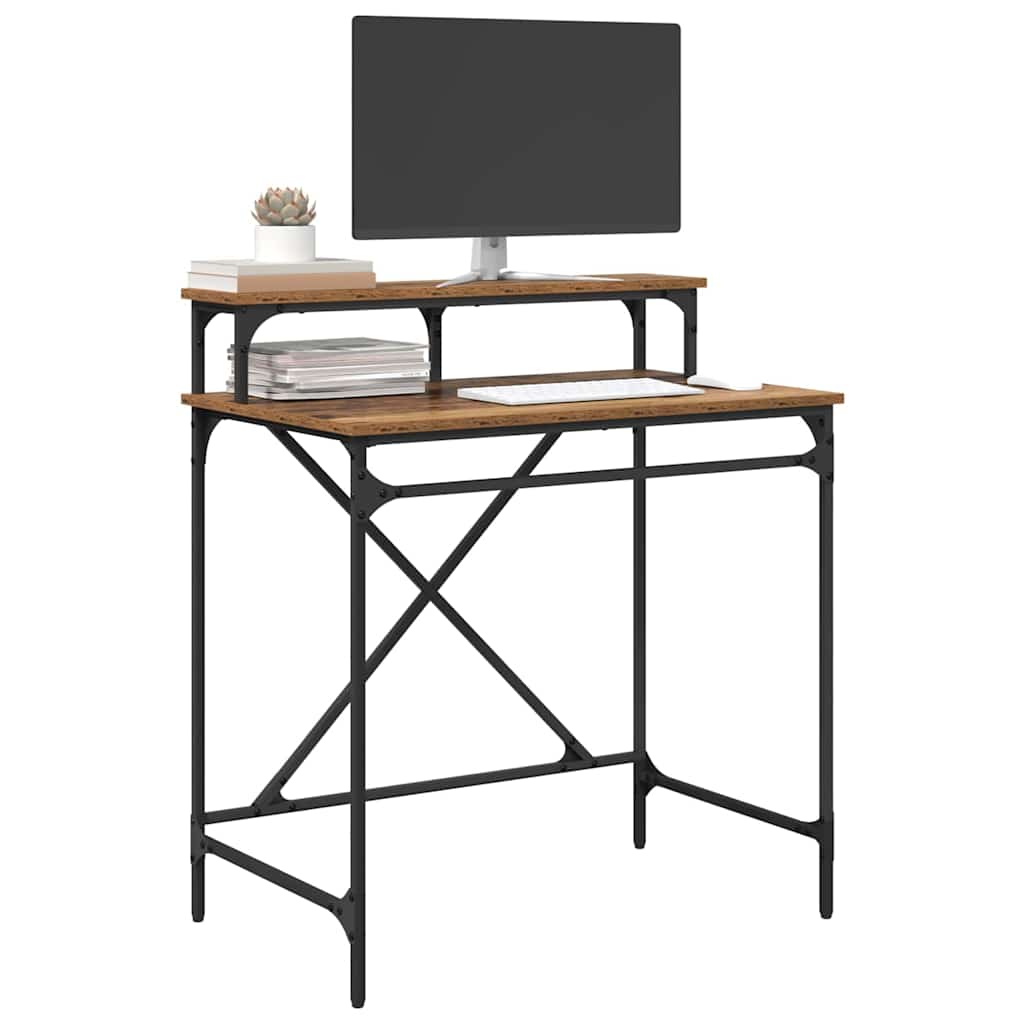 Bureau Oud Hout 80 x 50 x 90 cm Bewerkt hout