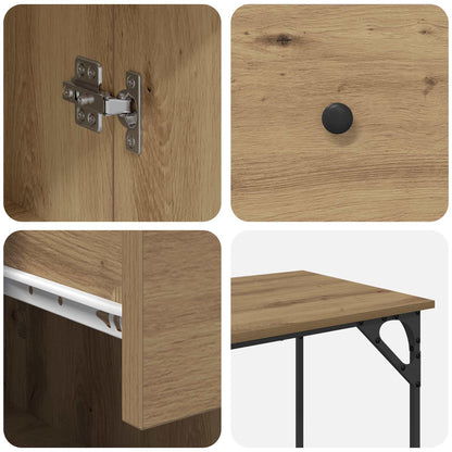 Computerbureau Artisan Eiken 131 x 48 x 75 cm Bewerkt hout