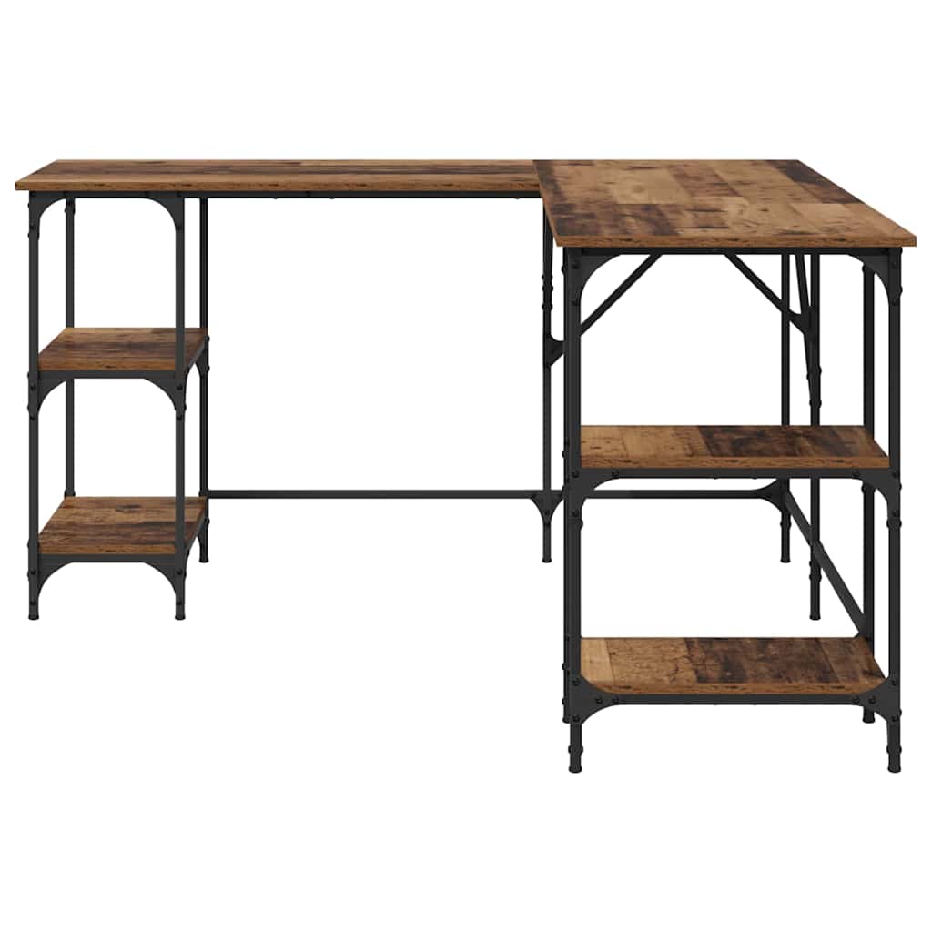 Bureau Oud Hout 139 x 139 x 75 cm Bewerkt hout