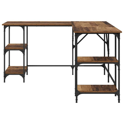 Bureau Oud Hout 139 x 139 x 75 cm Bewerkt hout