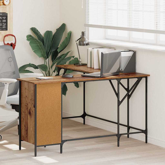 Bureau Oud Hout 141 x 141 x 75 cm Bewerkt hout