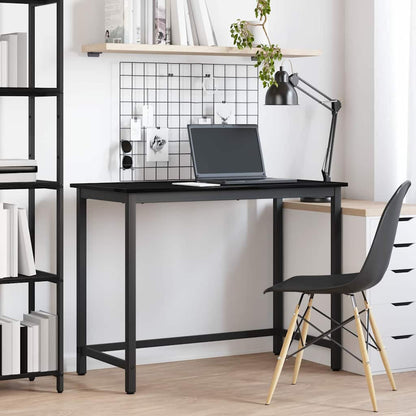 Tafel Zwart Eiken 80 x 50 x 76,5 cm Engineered hout en staal