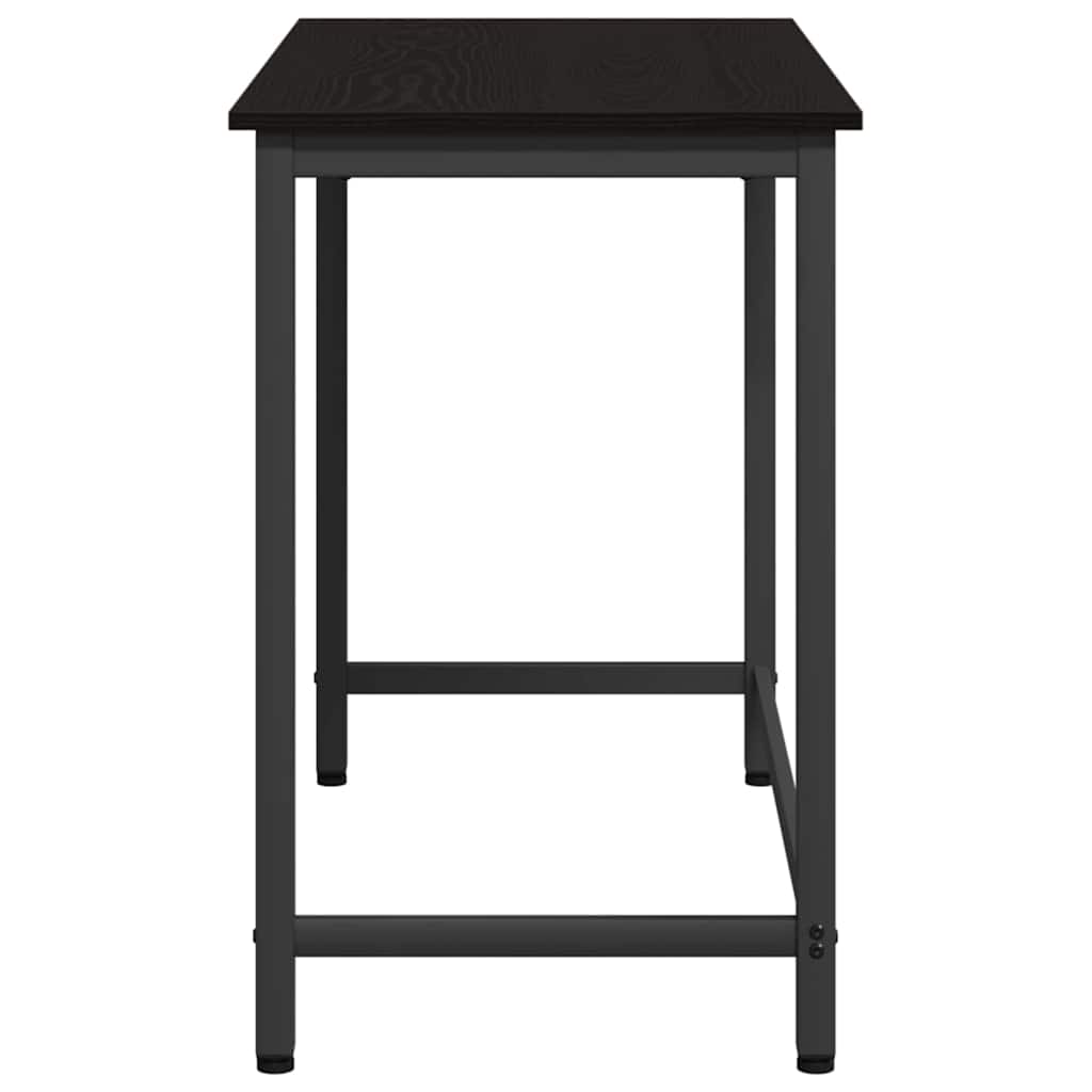 Tafel Zwart Eiken 80 x 50 x 76,5 cm Engineered hout en staal