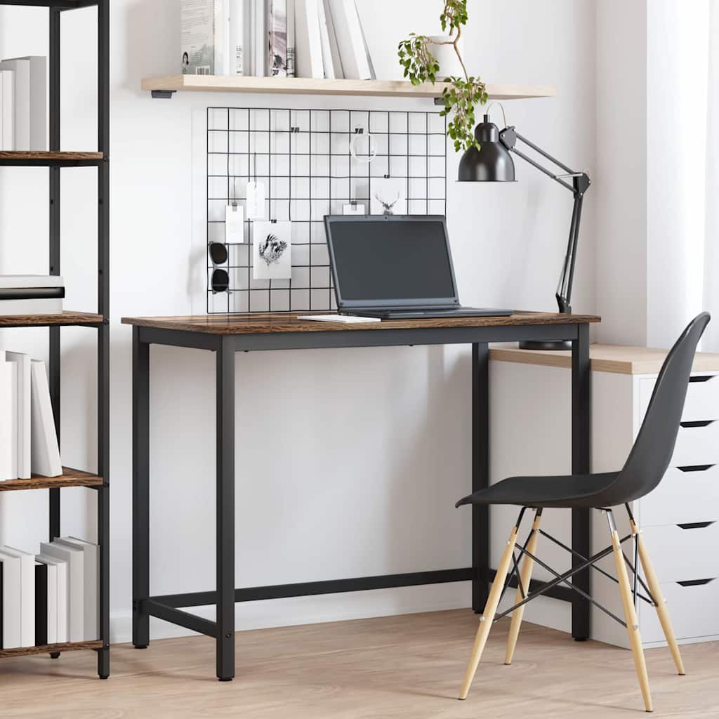 Tafel Gerookt eiken 80 x 50 x 76,5 cm Engineered hout en staal