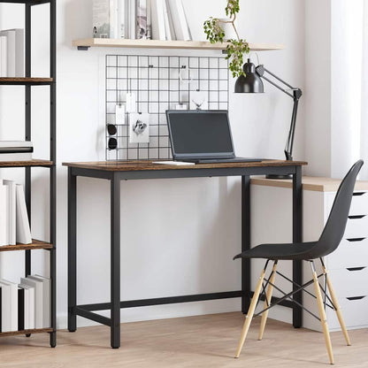 Tafel Gerookt eiken 80 x 50 x 76,5 cm Engineered hout en staal