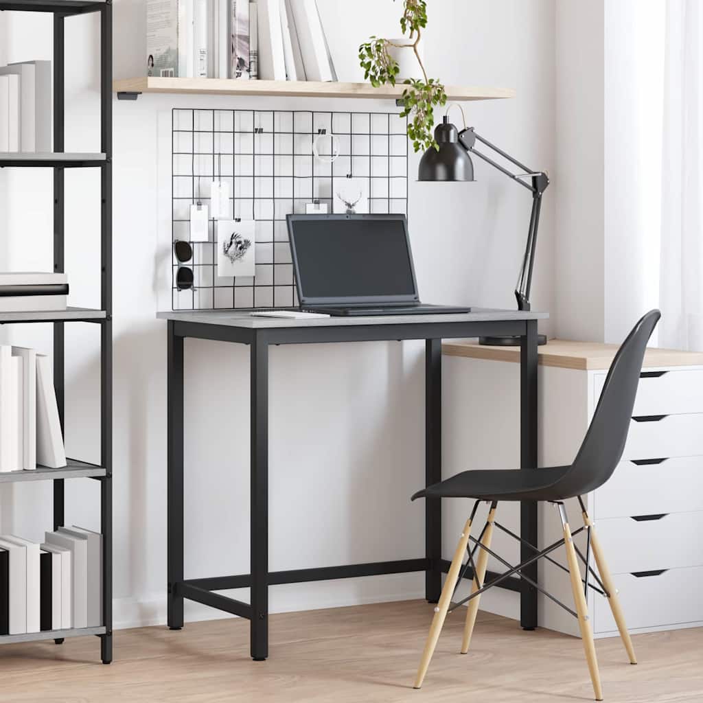 Tafel Grijs Sonoma 100 x 50 x 76,5 cm Engineered hout en staal