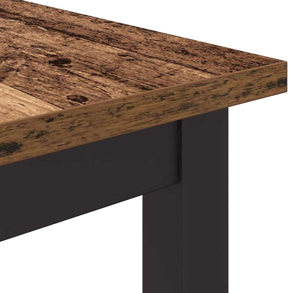 Tafel Oudhout 100 x 50 x 76,5 cm Engineered hout en staal