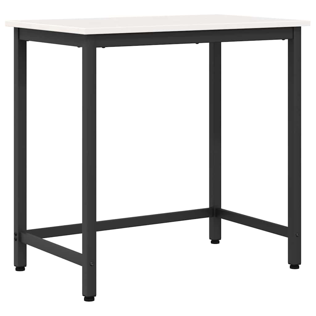 Tafel Wit 80 x 50 x 77 cm Engineered hout en staal