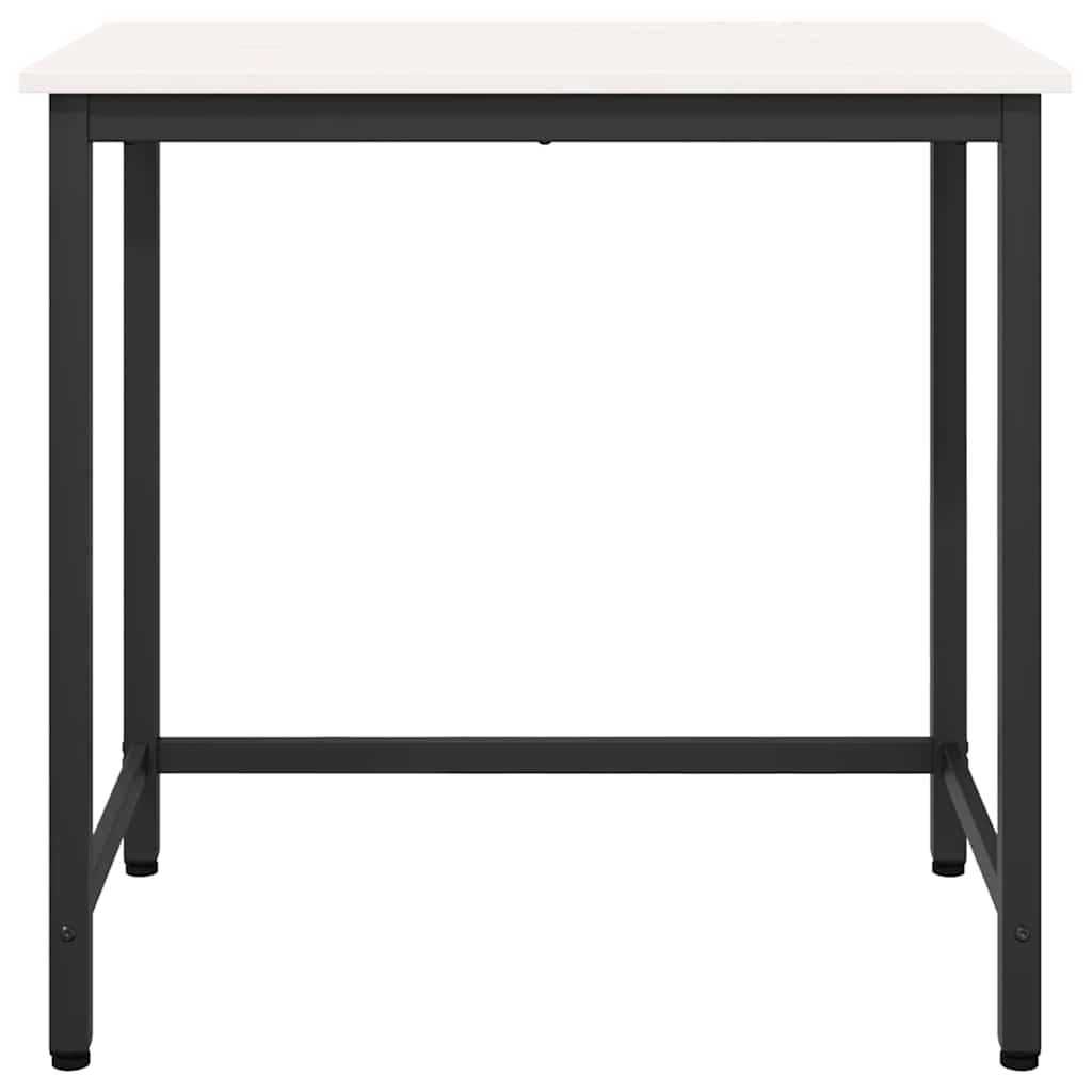 Tafel Wit 80 x 50 x 77 cm Engineered hout en staal