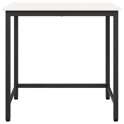 Tafel Wit 80 x 50 x 77 cm Engineered hout en staal