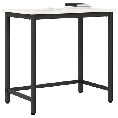 Tafel Wit 80 x 50 x 77 cm Engineered hout en staal