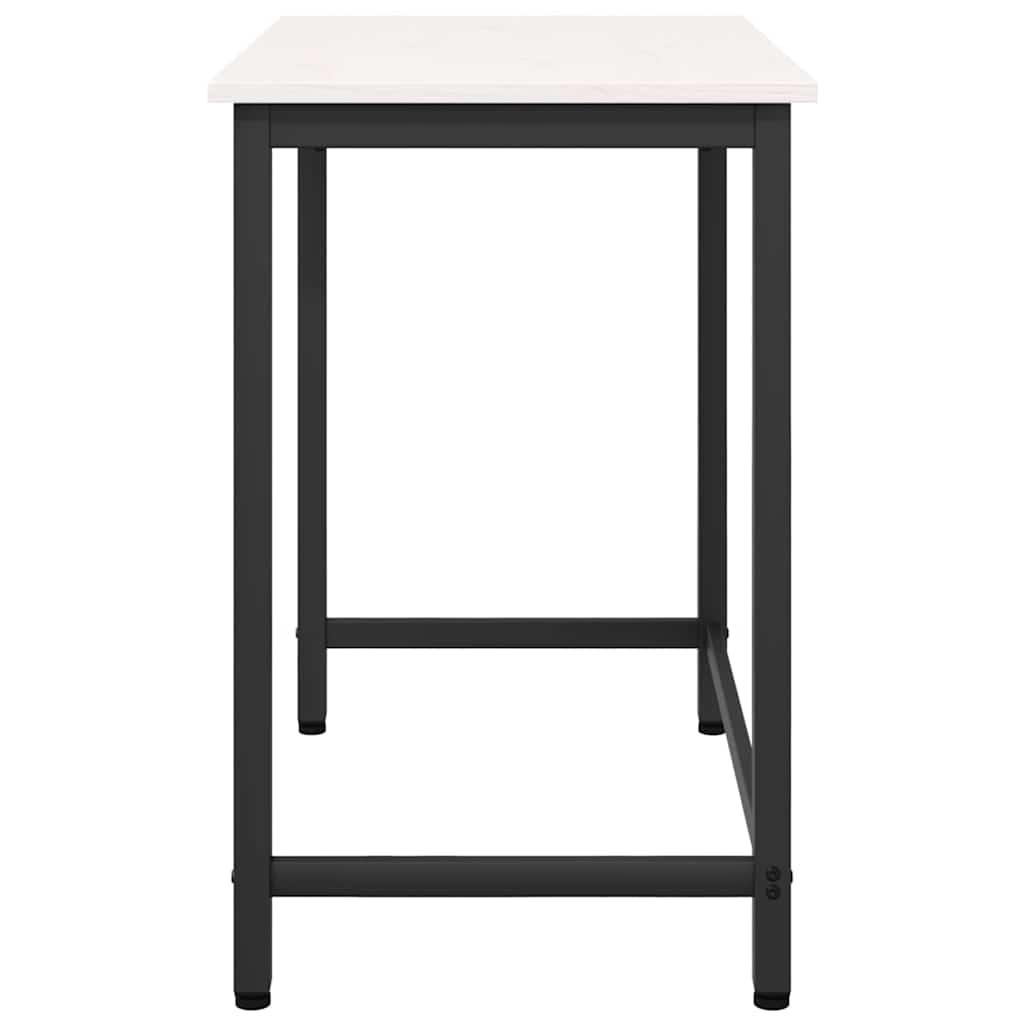 Tafel Wit 80 x 50 x 77 cm Engineered hout en staal