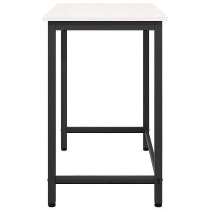 Tafel Wit 80 x 50 x 77 cm Engineered hout en staal