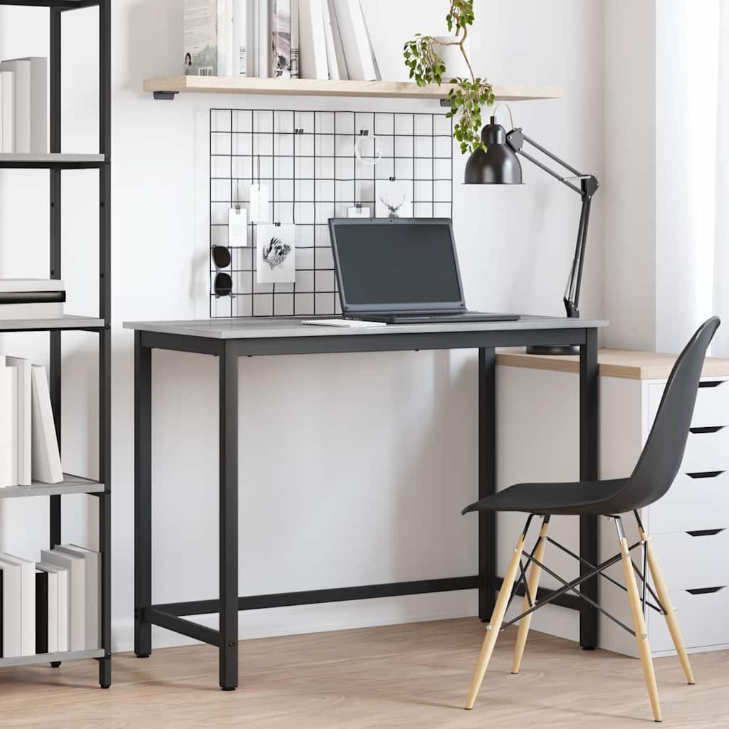 Tafel Grijs Sonoma 80 x 50 x 76,5 cm Engineered hout en staal