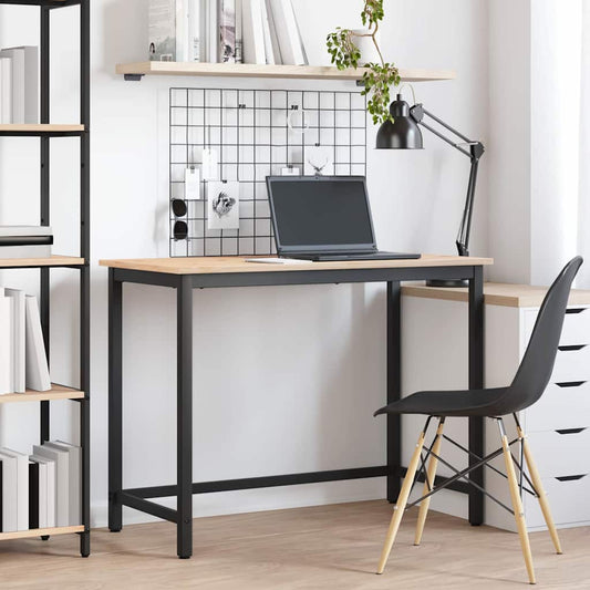 Tafel Naturel 100 x 50 x 77 cm Engineered hout en staal