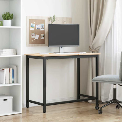 Tafel Naturel 100 x 50 x 77 cm Engineered hout en staal