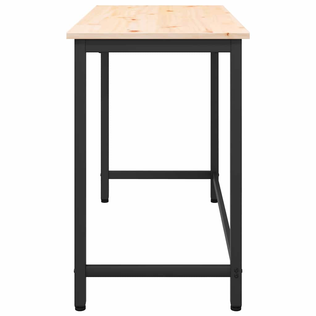 Tafel Naturel 100 x 50 x 77 cm Engineered hout en staal