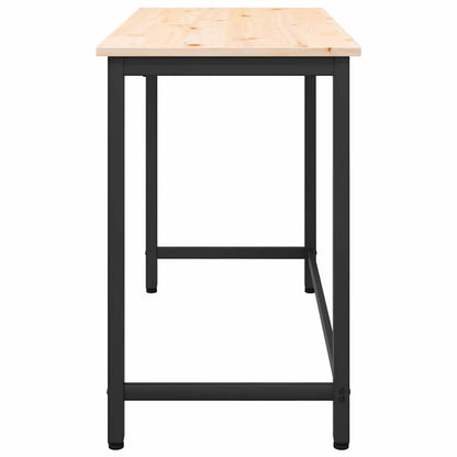 Tafel Naturel 100 x 50 x 77 cm Engineered hout en staal