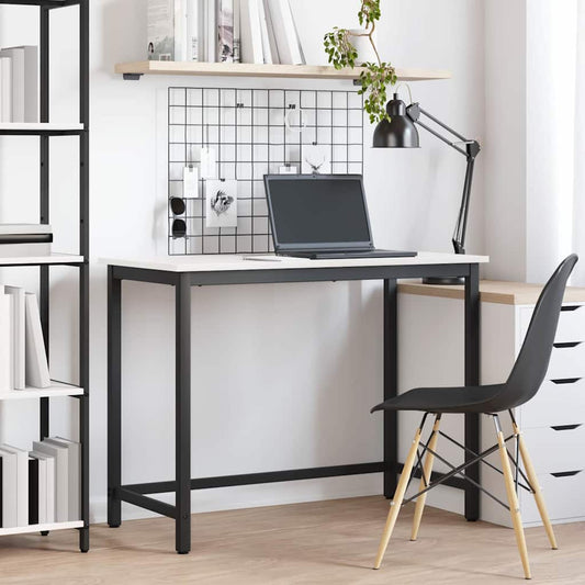 Tafel Wit 100 x 50 x 77 cm Engineered hout en staal