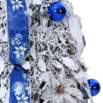 Kunstkerstboom met 150 LED met standaard Wit 180 cm PVC