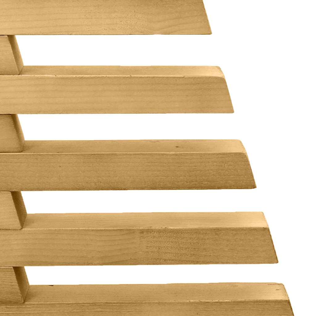 Houten kerstboom met standaard Bruin 150 cm Massief grenenhout