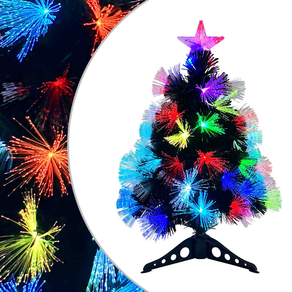 Kunstkerstboom met decoratieve slingerlichten Groen 64 cm PVC