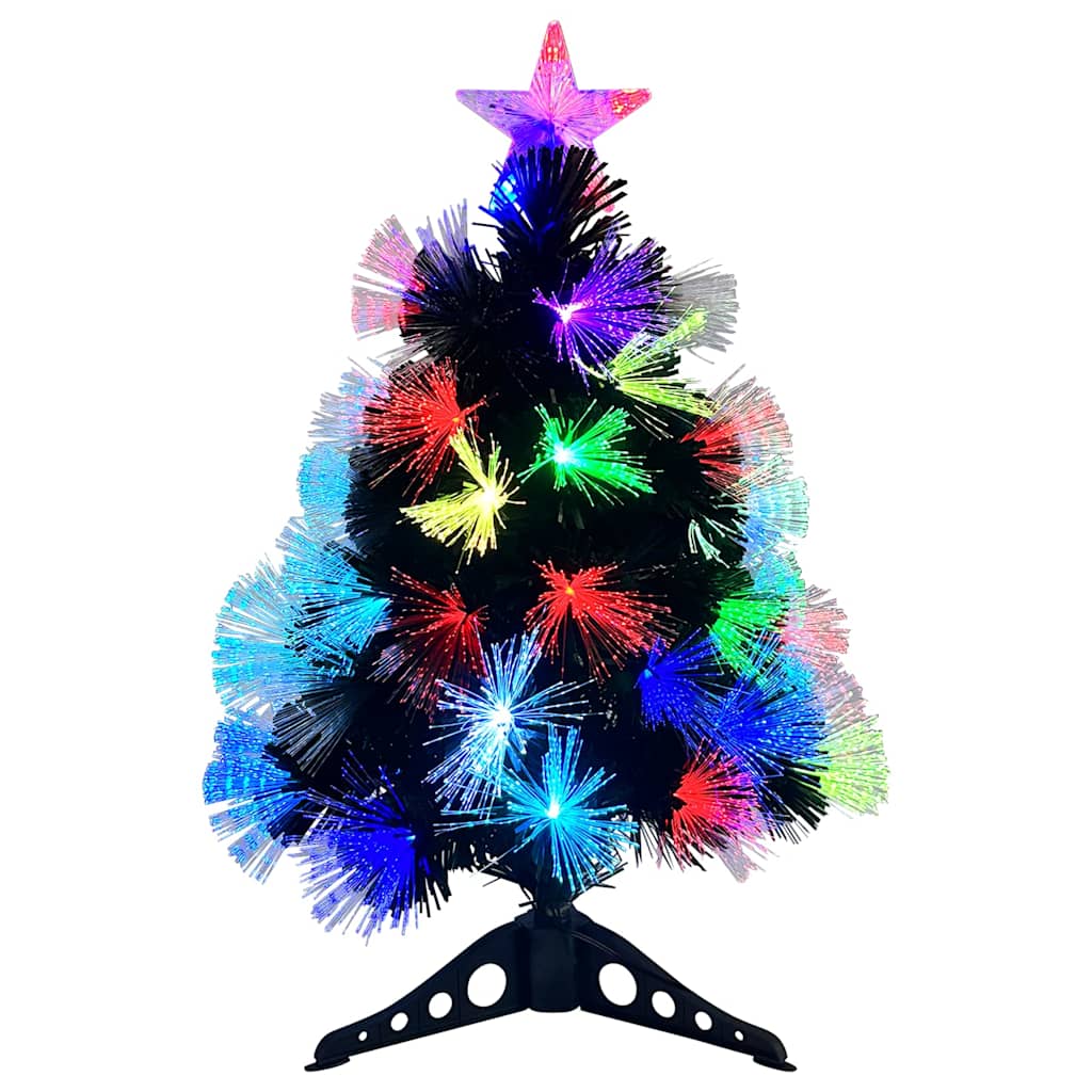 Kunstkerstboom met decoratieve slingerlichten Groen 64 cm PVC