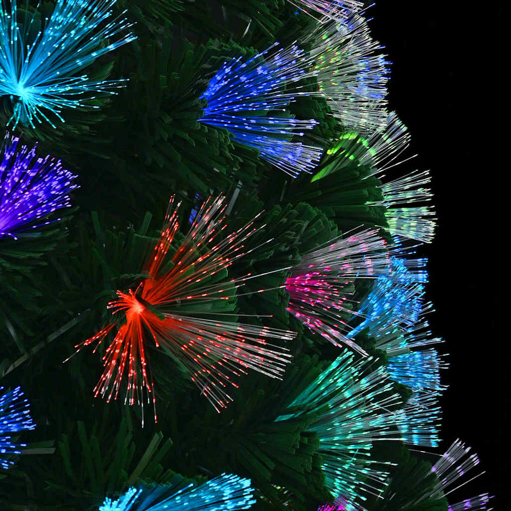 Kunstkerstboom met decoratieve slingerlichten Groen 150 cm PVC