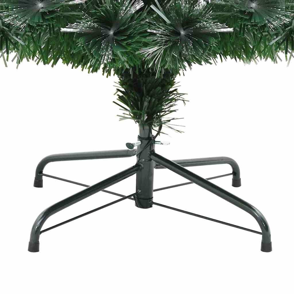 Kunstkerstboom met decoratieve slingerlichten Groen 180 cm PVC