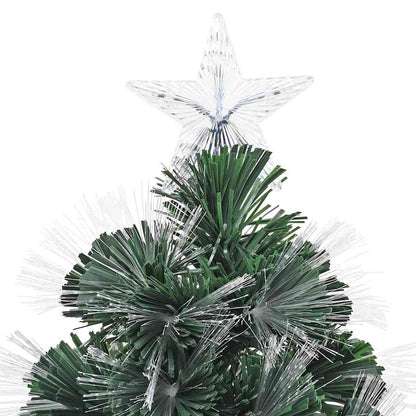 Kunstkerstboom met decoratieve slingerlichten Groen 210 cm PVC