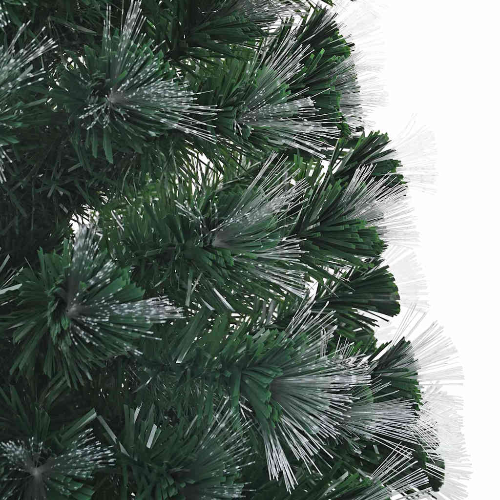 Kunstkerstboom met decoratieve slingerlichten Groen 210 cm PVC