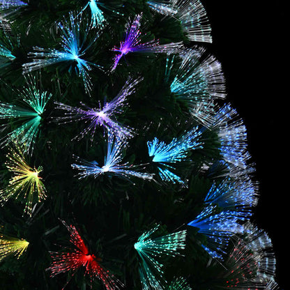 Kunstkerstboom met decoratieve slingerlichten Groen 210 cm PVC