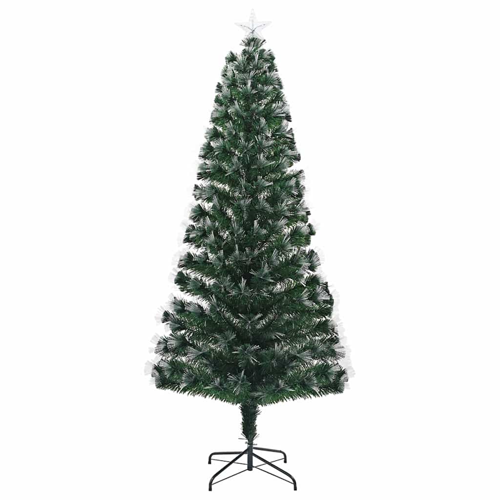 Kunstkerstboom met decoratieve slingerlichten Groen 240 cm PVC