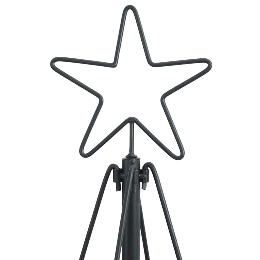 Kerst Cone Boom met standaard Zwart 150 cm Staal