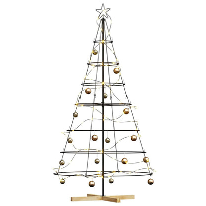 Kerst Cone Boom met standaard Zwart 180 cm Staal