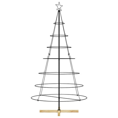 Kerst Cone Boom met standaard Zwart 180 cm Staal