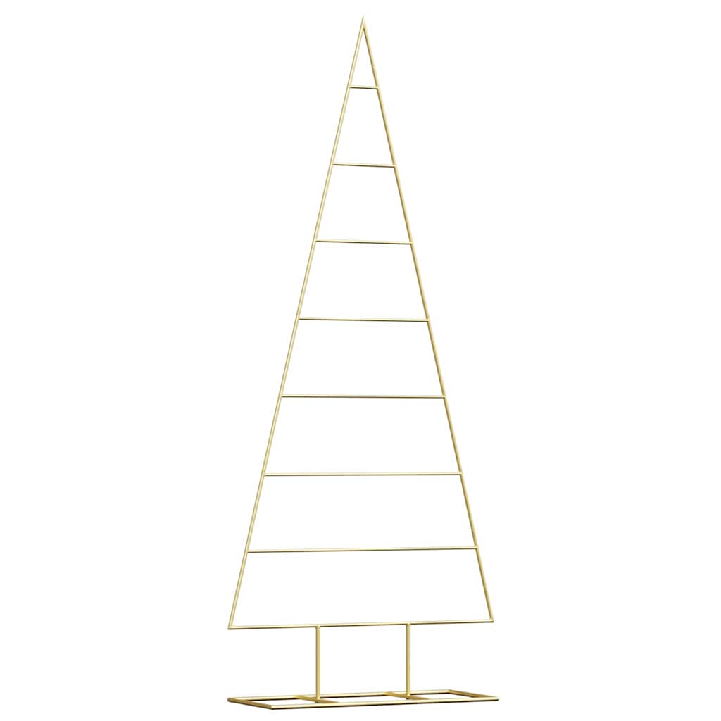 Metalen kerstboom met standaard Goud 150 cm Poedergecoat staal