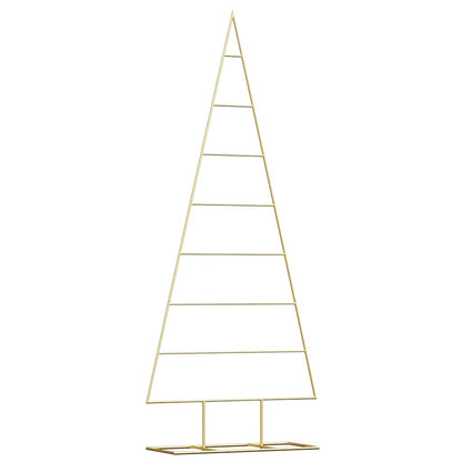 Metalen kerstboom met standaard Goud 150 cm Poedergecoat staal