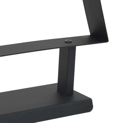 Metalen kerstboom met standaard Zwart 60 cm Staal