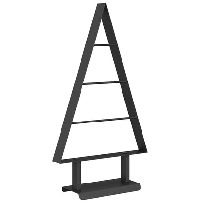 Metalen kerstboom met standaard Zwart 60 cm Staal