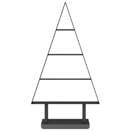 Metalen kerstboom met standaard Zwart 60 cm Staal