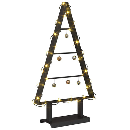 Metalen kerstboom met standaard Zwart 60 cm Staal