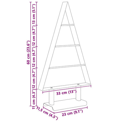 Metalen kerstboom met standaard Zwart 60 cm Staal
