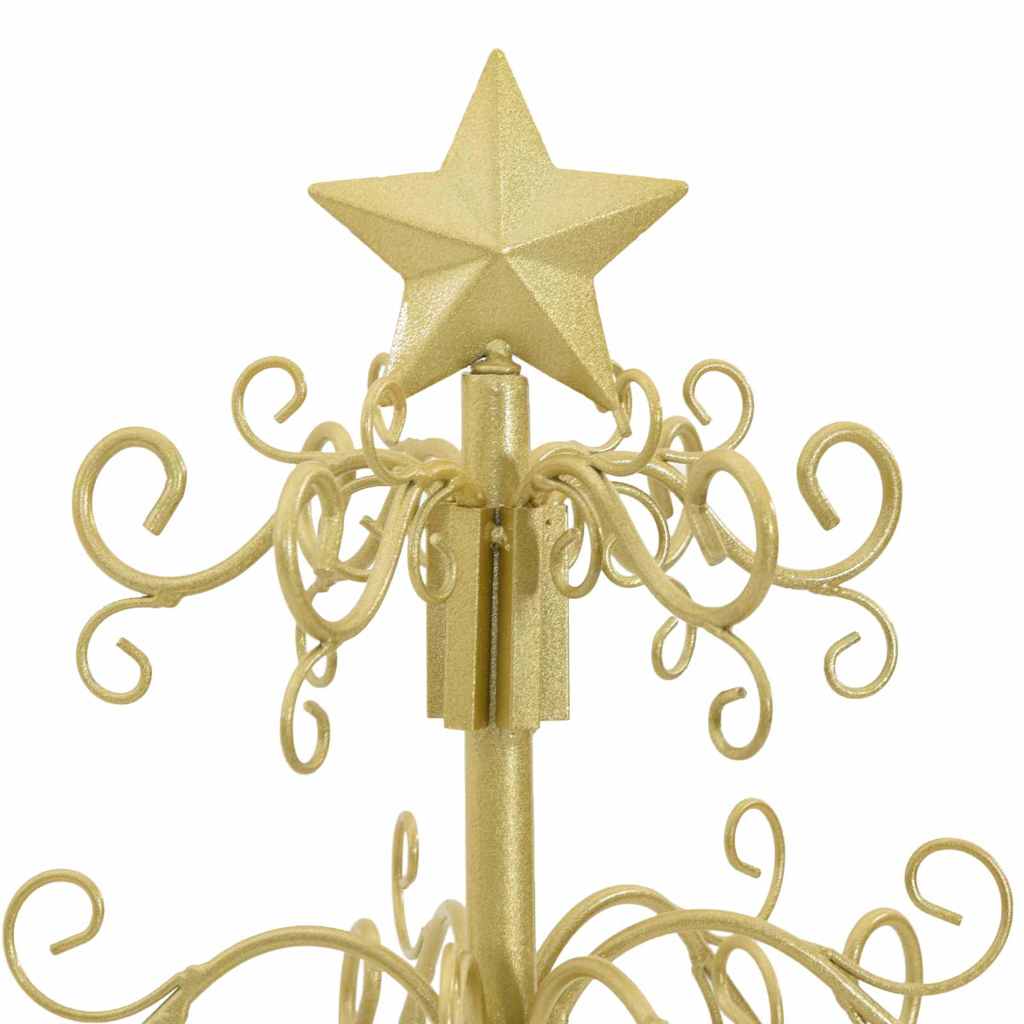 Metalen kerstboom met standaard Goud 90 cm Poedergecoat staal