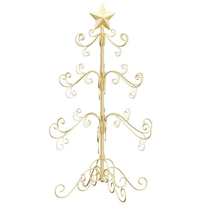 Metalen kerstboom met standaard Goud 90 cm Poedergecoat staal