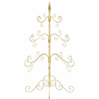 Metalen kerstboom met standaard Goud 90 cm Poedergecoat staal