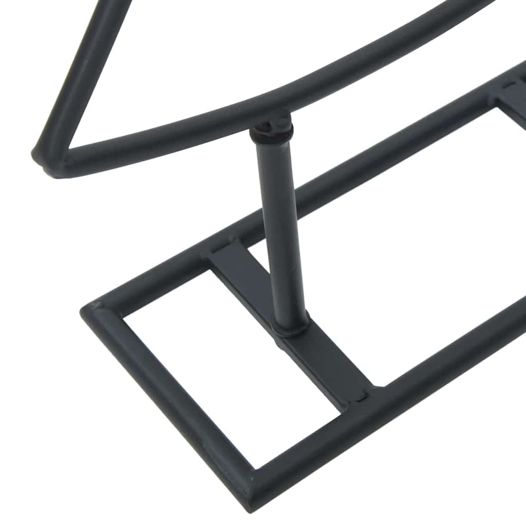 Metalen kerstboom met standaard Zwart 60 cm Staal