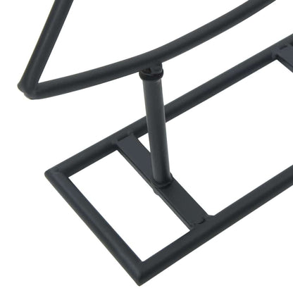 Metalen kerstboom met standaard Zwart 180 cm Staal