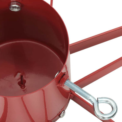 Kerstboomstandaard 1.73 Rood 49 x 49 x 15,5 cm Staal