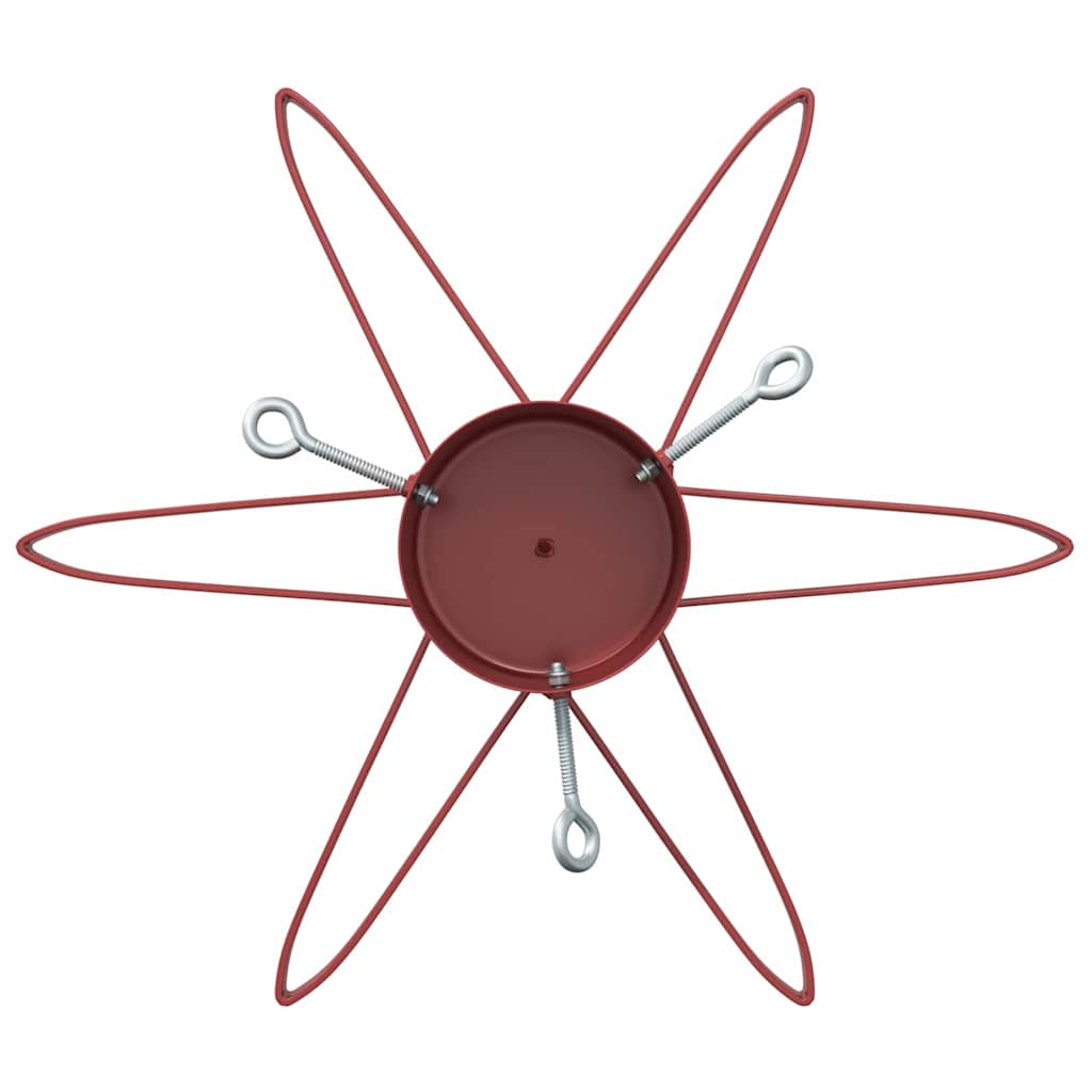 Kerstboomstandaard 1.73 Rood 49 x 49 x 15,5 cm Staal